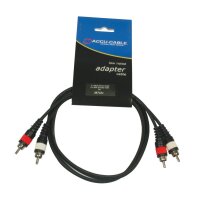 Accu Cable AC-R/1, Cinch/RCA Leitung, 2x Cinch/2x Cinch,...