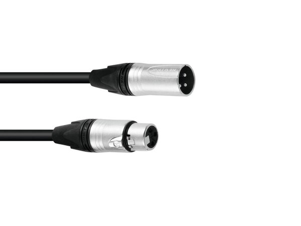 PSSO DMX cable XLR 3pin 20m bk Neutrik