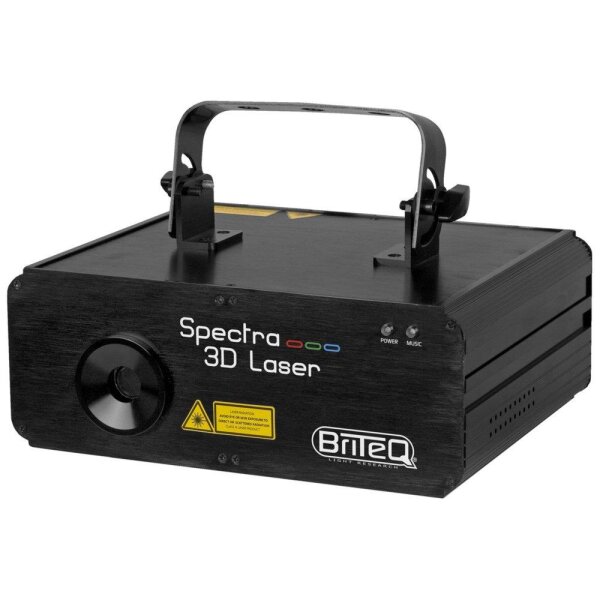 Briteq Spectra-3D Laser, 80 RGB-Muster, Polarlicht-Effekt, DMX, ILDA, Stand-Alone, Master-Slave