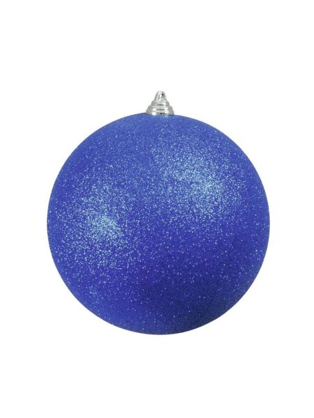 Deco Ball 20cm, blue, glitter