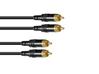 Sommer-Cable RCA cable 2x2 0.5m bk Hicon