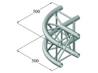 Alutruss Quadlock 6082C-21R 2-Way Corner 90°