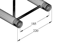 Alutruss Decolock DQ2-750 2-way Cross Beam