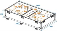 Roadinger Transportcase für 2x CLA-115