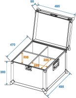 Roadinger Flightcase EP-56 4x PAR-56 Spot long