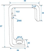 Eurolite TH-25 Clamp for 25mm Tube sil