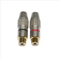 Accu Cable AC-C-RFG/SET, RCA Cinch plug female gold SET...