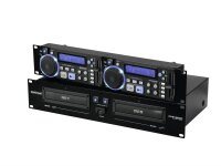 Omnitronic XCP-2800 Dual-CD-Player, Doppel-CD-Player, blau hinterleuchtet