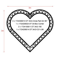 Duratruss DT 34/2-Circle Part-2m-90°