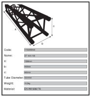 Duratruss DT 44/4-100, 4-Punkt-Traverse, gerade,...