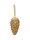 Pinecone hanger, glitter, gold, 18cm