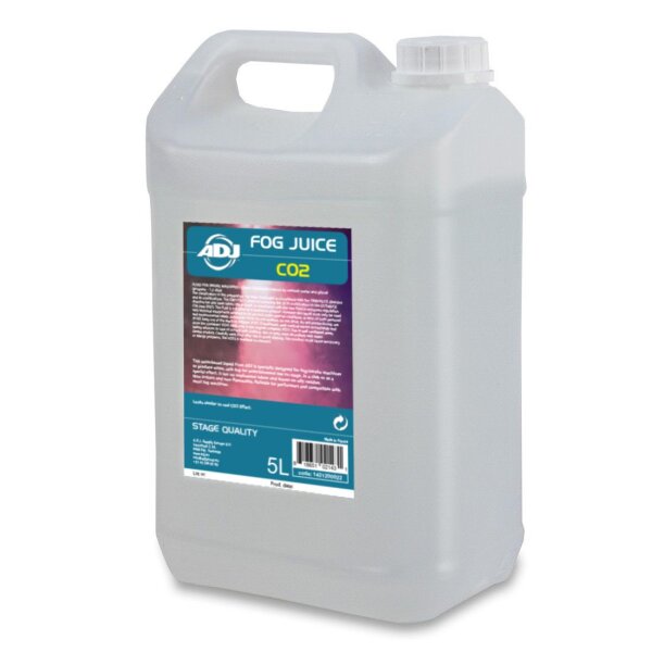 ADJ Nebelfluid Fog Juice CO2, 5 Liter, für kurzzeitige Effekte