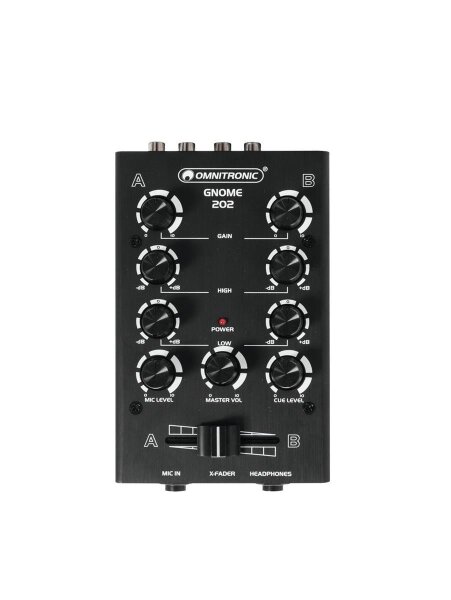 Omnitronic GNOME-202 Mini-Mixer schwarz