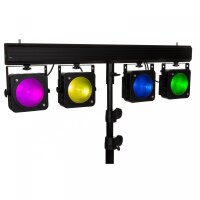 JB Systems COB-4BAR, 4x 36-Watt RGB-COB-LED, IR-Fernbedienung, inkl. Transportcase