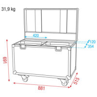 DAP-Audio LCA-INF1, Case für 2 Stk. Showtec iS-100 Premium Line