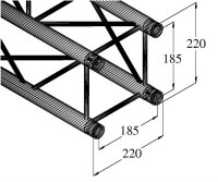 Alutruss Decolock DQ4-200 4-Way Cross Beam