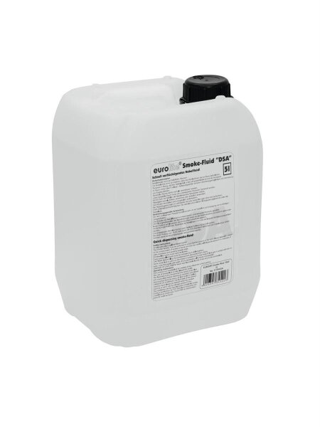 Eurolite Smoke Fluid -DSA- Effekt, Nebelfluid, 5 Liter Kanister, Effektfluid, schnell auflösender Nebel für kurzfristige Effekte