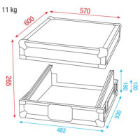 Showgear ACA-MIX1, 19" Live Mixer Case