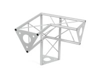 Alutruss Decotruss Ecke 3-Weg li SAL 34 silber, Abgang unten