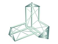 Alutruss Decotruss Ecke 3-Weg li SAL 34 silber, Abgang unten