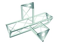 Alutruss Decotruss 4-Weg-St. SAT 43 silber, Abgang oben