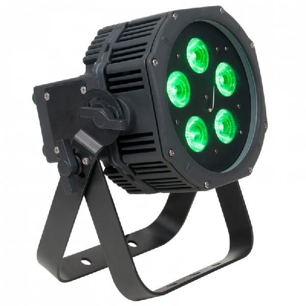 ADJ WiFly EXR HEX5 IP, LED-Outdoor-Scheinwerfer, 5x 10 Watt RGBWA+UV LED, akkubetrieben, wireless DMX