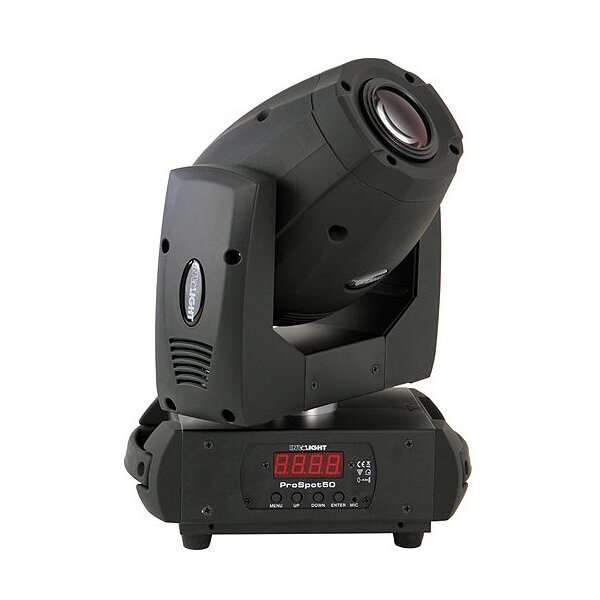 Involight LED PROSpot50 V.2, LED Moving-Head, 50 Watt LED, 7 Farben + weiss, 6 rot. Gobos + offen