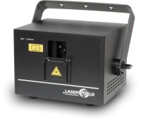 Laserworld Cube 1.5, 1500mW Laser, akkubetrieben, Bluetooth-APP, DMX, Stand-Alone (Musik), ILDA
