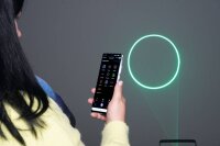 Laserworld Cube 1.5, 1500mW Laser, akkubetrieben, Bluetooth-APP, DMX, Stand-Alone (Musik), ILDA