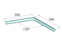 Alutruss Singlelock SPAC-22 Alutruss Quick-Lock Ecke 120°