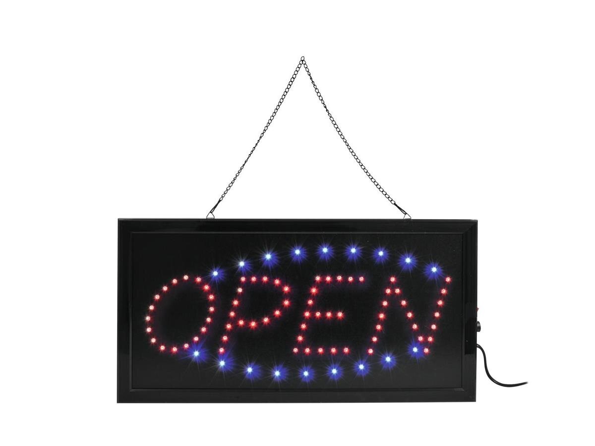 Eurolite LED Sign OPEN classic, buy cheap @ Show and Stage Berlin