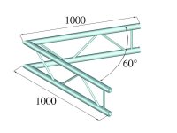 Alutruss Bilock BQ2-PAC20V 2-way Corner 60°