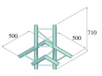 Alutruss Bilock BQ2-PAC44H 4-Way Corner