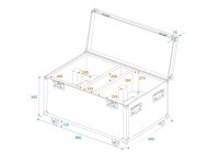 Roadinger Flightcase 2x THA-250F