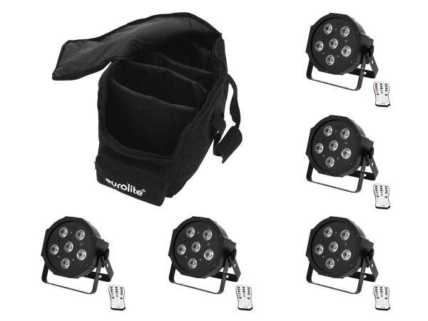 Eurolite Set 5x LED SLS-603 + Case