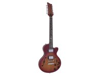 Dimavery LP-612 E-Gitarre, flamed sunburst