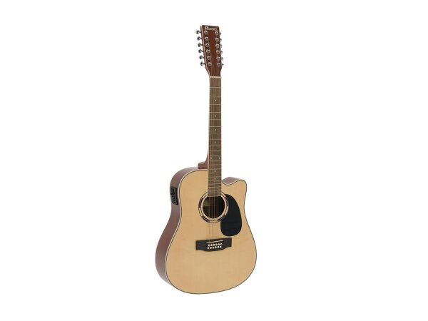 Dimavery DR-612 Western guitar 12-string, nature