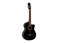 Dimavery CN-600E Classical guitar, schwarz