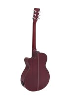 Dimavery AW-400 Western guitar, redburst