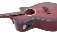 Dimavery AW-400 Western-Gitarre, redburst