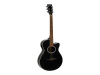 Dimavery AW-400 Western guitar, black