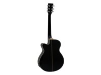 Dimavery AW-400 Western guitar, black