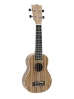 Dimavery UK-400 Ukulele Sopran "Zebrawood"