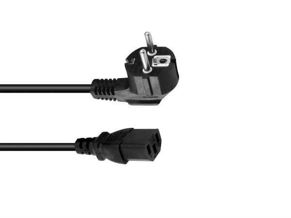 Omnitronic IEC Power Cable 3x1,0 0.6m bk