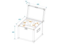 Roadinger Flightcase 2x EYE-7 RGBW Zoom