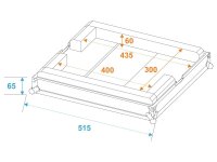 Roadinger Flightcase 1x NSF-350