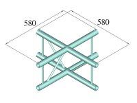 Alutruss Decolock DQ2-PAC41V 4-way Cross Piece