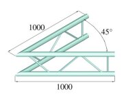 Alutruss Bilock E-GL22 C19-V 2-Wege-Ecke 45°