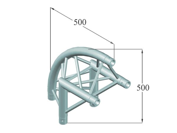 Alutruss Trilock 6082AC-24R 2-Way Corner 90° /\