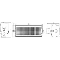 Briteq BT-Gigaflash, LED-Stroboskop, 1260 LEDs, 9 Segmente